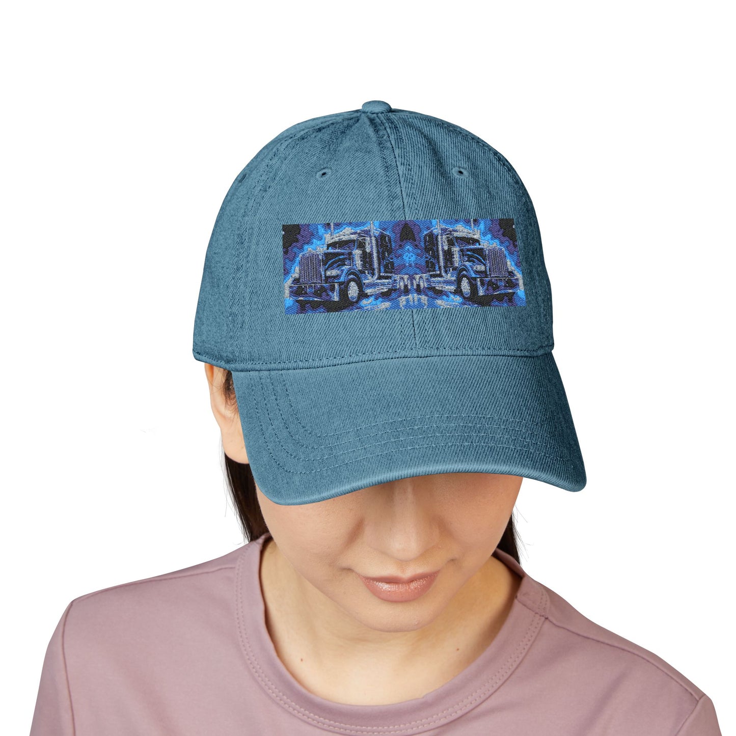 Embroidered Cosmic Truck Dad Hat