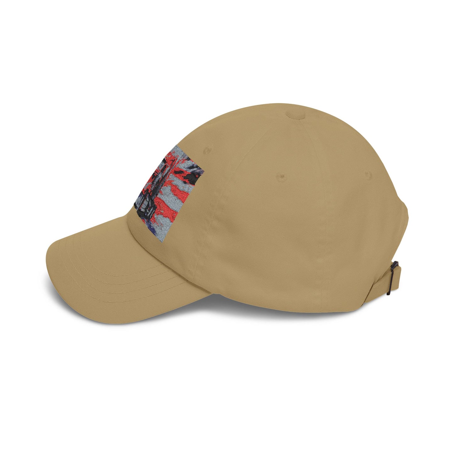 Patriotic Semi Truck Dad Cap — American Flag Trucker Hat for Truckers & USA Pride
