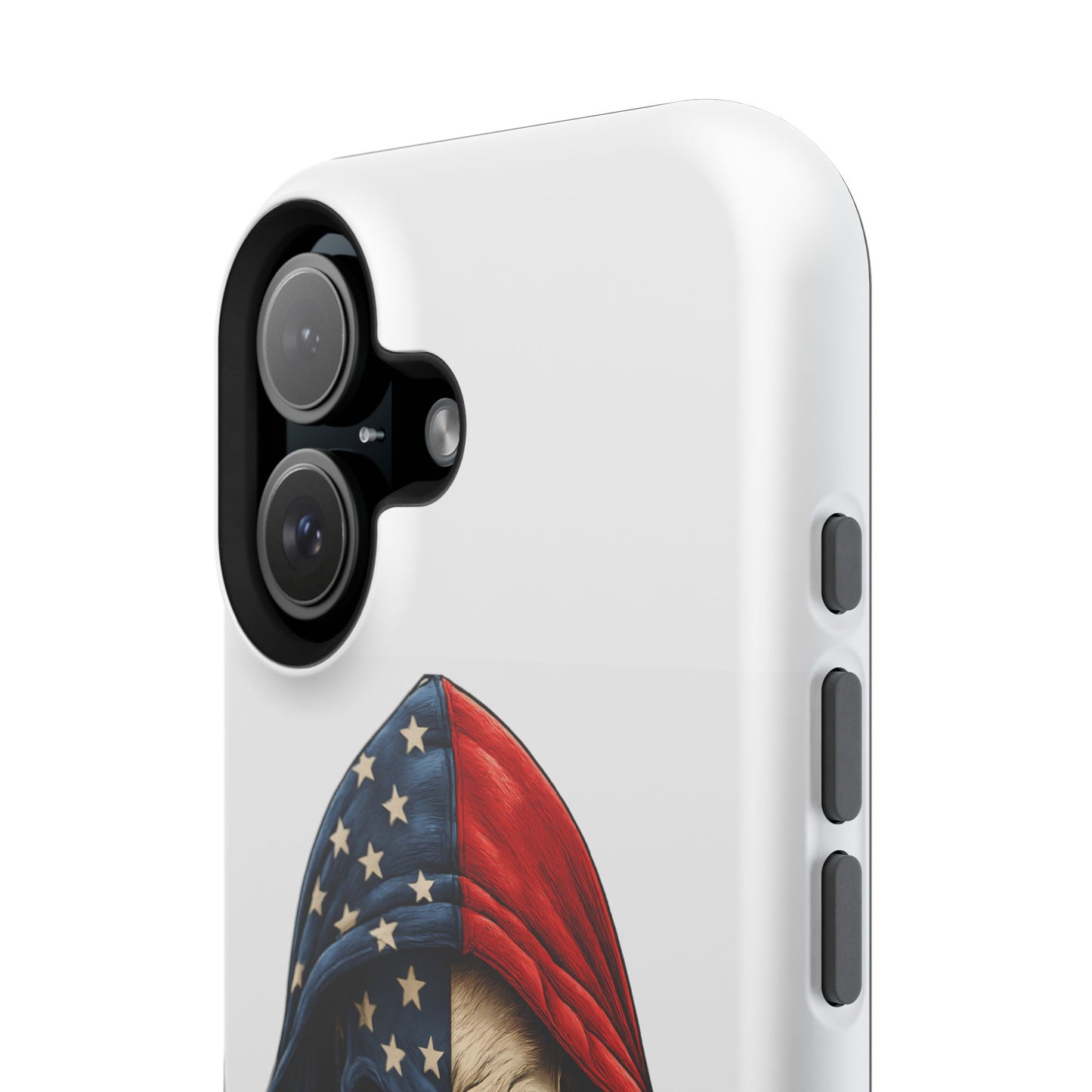American Flag Skull Phone Case – Impact-Resistant Patriotic iPhone Cover