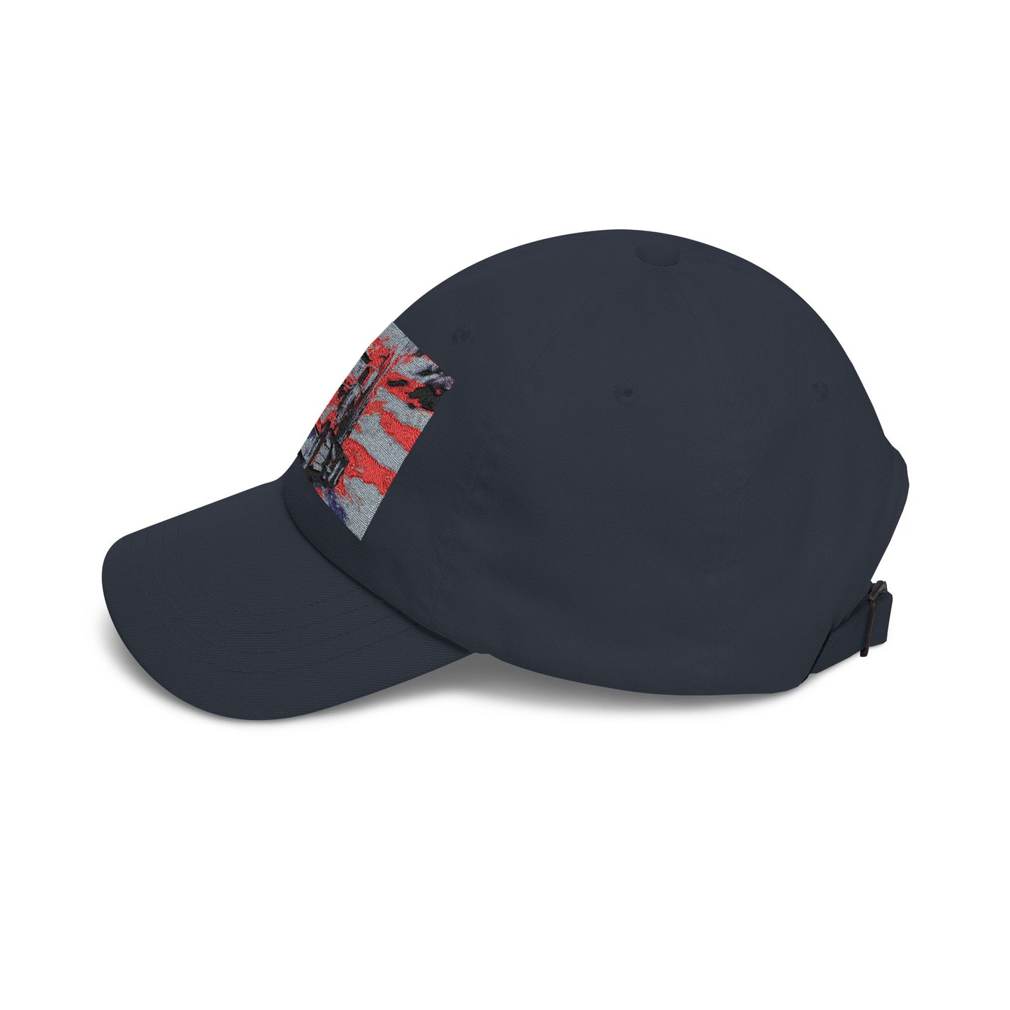 Patriotic Semi Truck Dad Cap — American Flag Trucker Hat for Truckers & USA Pride