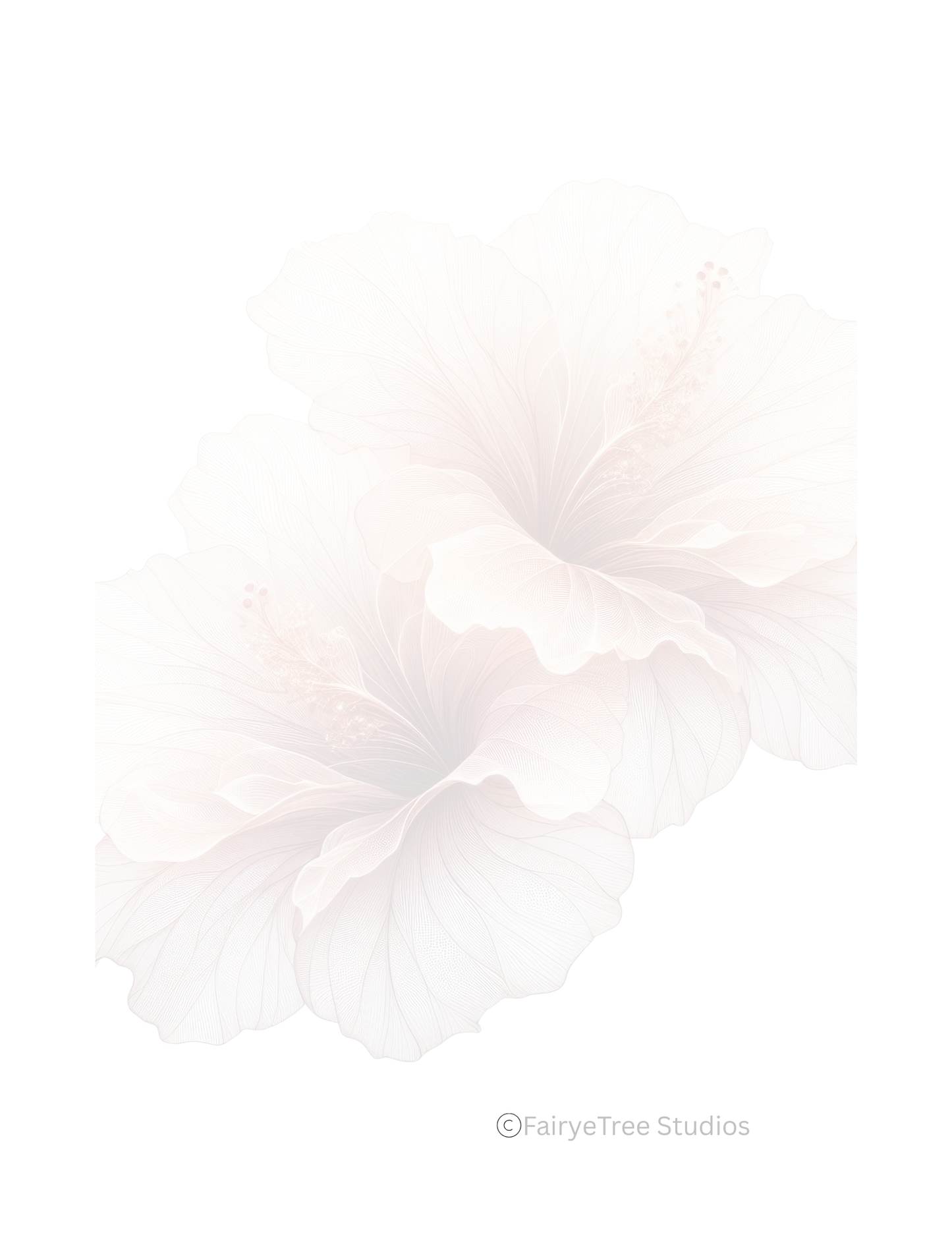 Gentle Hibiscus Floral Self Care Journal